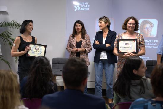 Les 2 associations lauréates du P2C Tour 2023 à Toulouse 
